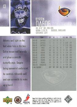 2003-04 Upper Deck #13 Byron Dafoe Back