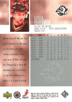 2003-04 Upper Deck #23 Curtis Brown Back