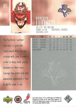 2003-04 Upper Deck #85 Roberto Luongo Back