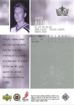 2003-04 Upper Deck #90 Jared Aulin Back
