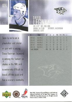 2003-04 Upper Deck #106 David Legwand Back