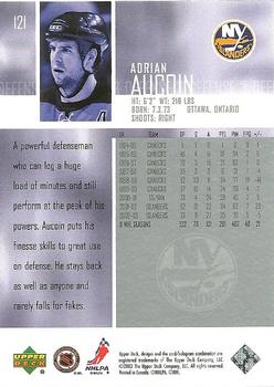 2003-04 Upper Deck #121 Adrian Aucoin Back
