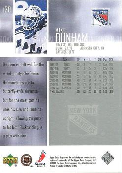 2003-04 Upper Deck #130 Mike Dunham Back