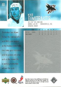 2003-04 Upper Deck #161 Niko Dimitrakos Back