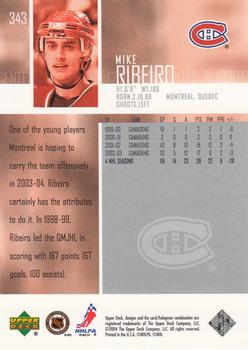 2003-04 Upper Deck #343 Mike Ribeiro Back