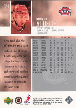 2003-04 Upper Deck #344 Donald Audette Back