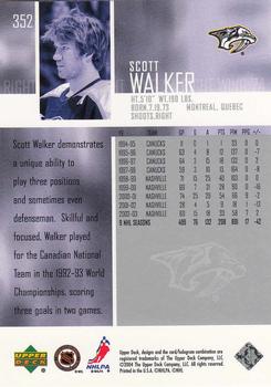 2003-04 Upper Deck #352 Scott Walker Back