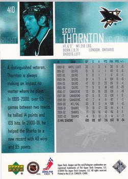 2003-04 Upper Deck #410 Scott Thornton Back
