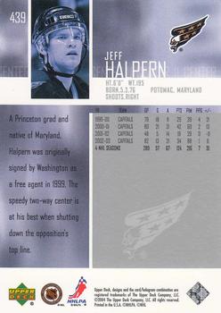 2003-04 Upper Deck #439 Jeff Halpern Back