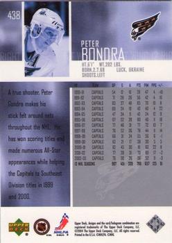 2003-04 Upper Deck #438 Peter Bondra Back
