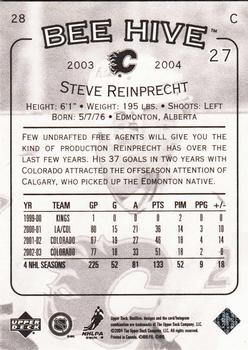 2003-04 Upper Deck Beehive #28 Steven Reinprecht Back