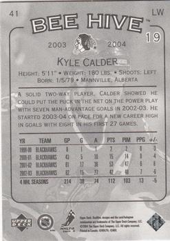 2003-04 Upper Deck Beehive #41 Kyle Calder Back
