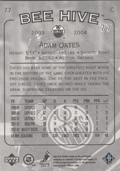 2003-04 Upper Deck Beehive #77 Adam Oates Back
