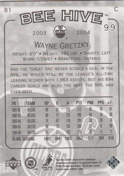 2003-04 Upper Deck Beehive #81 Wayne Gretzky Back