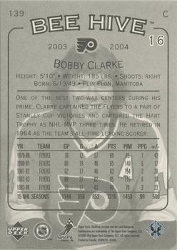 2003-04 Upper Deck Beehive #139 Bobby Clarke Back