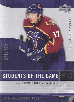 2003-04 Upper Deck Honor Roll #94 Ilya Kovalchuk Front