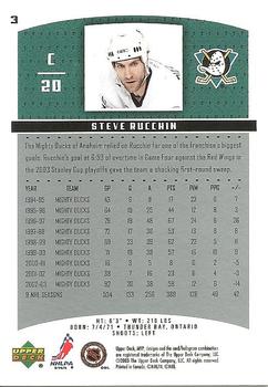 2003-04 Upper Deck MVP #3 Steve Rucchin Back