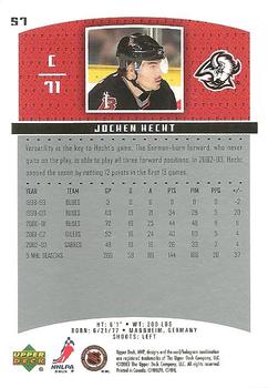 2003-04 Upper Deck MVP #57 Jochen Hecht Back
