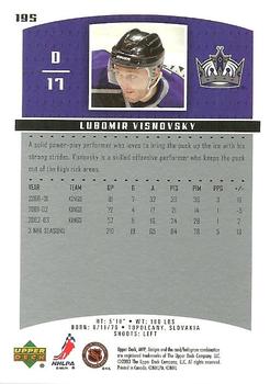 2003-04 Upper Deck MVP #195 Lubomir Visnovsky Back