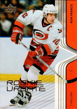 2003-04 Upper Deck Rookie Update #15 Ron Francis Front