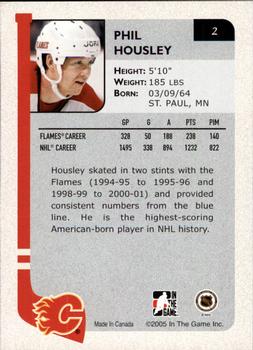 2004-05 In The Game Franchises Canadian #2 Phil Housley Back