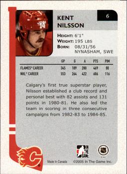 2004-05 In The Game Franchises Canadian #6 Kent Nilsson Back