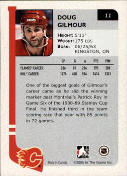 2004-05 In The Game Franchises Canadian #11 Doug Gilmour Back