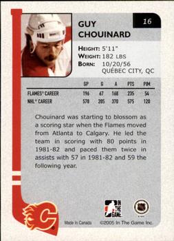 2004-05 In The Game Franchises Canadian #16 Guy Chouinard Back