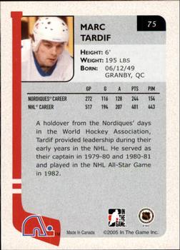 2004-05 In The Game Franchises Canadian #75 Marc Tardif Back