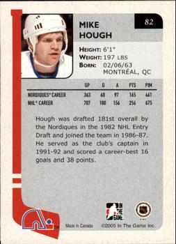 2004-05 In The Game Franchises Canadian #82 Mike Hough Back