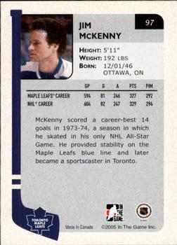 2004-05 In The Game Franchises Canadian #97 Jim McKenny Back