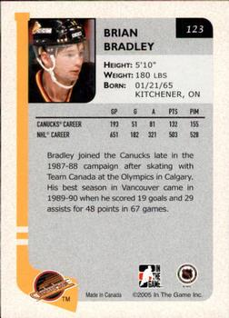 2004-05 In The Game Franchises Canadian #123 Brian Bradley Back