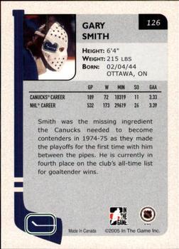 2004-05 In The Game Franchises Canadian #126 Gary Smith Back