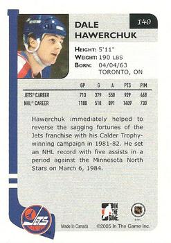 2004-05 In The Game Franchises Canadian #140 Dale Hawerchuk Back
