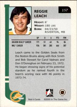 2004-05 In The Game Franchises US West #157 Reggie Leach Back