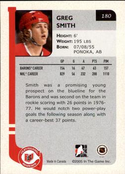 2004-05 In The Game Franchises US West #180 Greg Smith Back