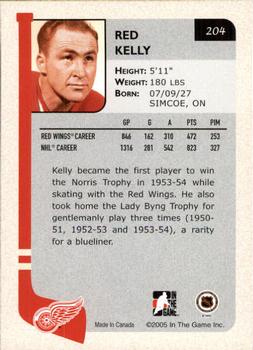 2004-05 In The Game Franchises US West #204 Red Kelly Back