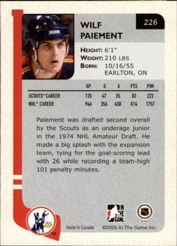 2004-05 In The Game Franchises US West #226 Wilf Paiement Back