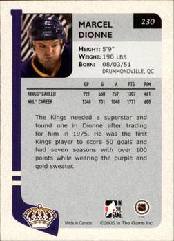2004-05 In The Game Franchises US West #230 Marcel Dionne Back