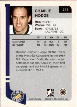 2004-05 In The Game Franchises US West #263 Charlie Hodge Back