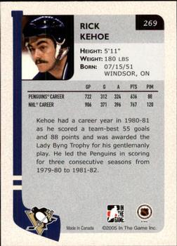 2004-05 In The Game Franchises US West #269 Rick Kehoe Back
