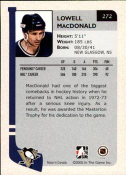 2004-05 In The Game Franchises US West #272 Lowell MacDonald Back