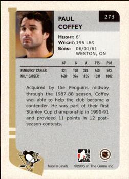 2004-05 In The Game Franchises US West #273 Paul Coffey Back