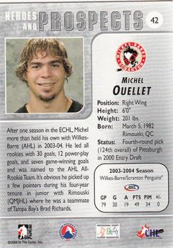 2004-05 In The Game Heroes and Prospects #42 Michel Ouellet Back