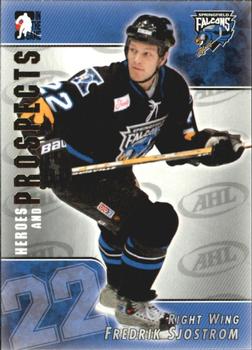 2004-05 In The Game Heroes and Prospects #112 Fredrik Sjostrom Front