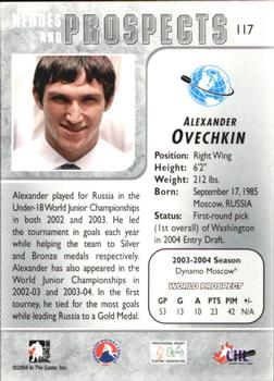 2004-05 In The Game Heroes and Prospects #117 Alexander Ovechkin Back
