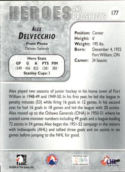 2004-05 In The Game Heroes and Prospects #177 Alex Delvecchio Back