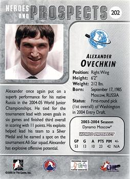 2004-05 In The Game Heroes and Prospects #202 Alexander Ovechkin Back