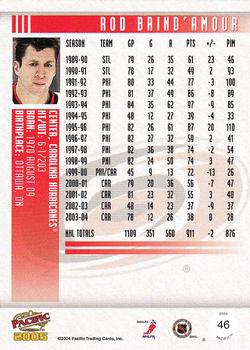 2004-05 Pacific #46 Rod Brind'Amour Back