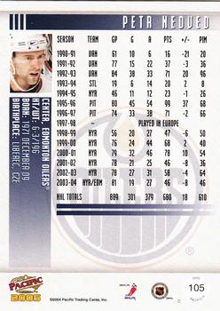 2004-05 Pacific #105 Petr Nedved Back